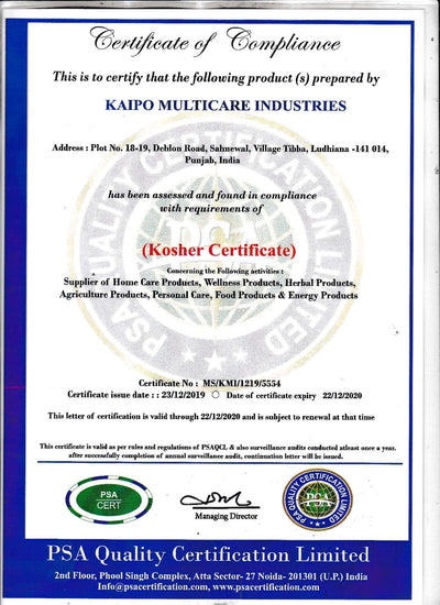 Brand certificate